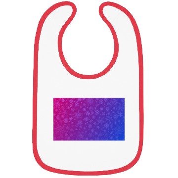 Discover Pink Blue Snowflakes Aesthetic Pattern Bibs