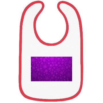 Discover Purple Snowflakes Aesthetic Pattern Bibs