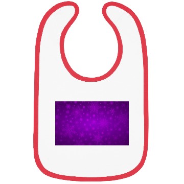 Discover Beautiful Purple Snowflakes Pattern Bibs