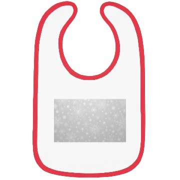 Discover Christmas Snowflakes Grey Pattern Bibs