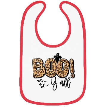 Discover Boho Boo Y'all Halloween Leaopard Print Bibs