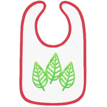 Discover three leaves leaf icon nature green Bibs