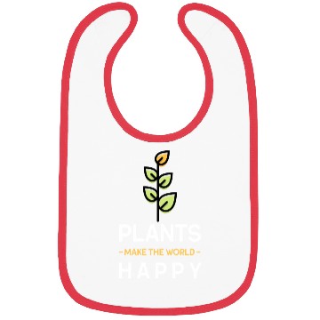 Discover Plants make us happy Bibs