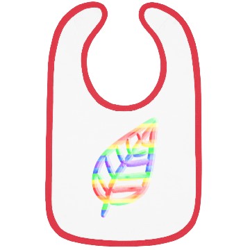 Discover leaf icon nature colorful Bibs