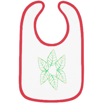 Discover leaf icon nature green pattern leaves circle Bibs
