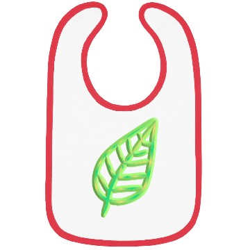 Discover leaf icon nature green thick Bibs