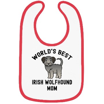 Discover World's Best Irish Wolfhound Mom Bibs