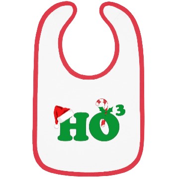 Discover Ho Ho Ho Cubed Christmas Math Bibs