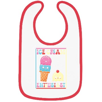 Discover Kawaii Ice Cream Lover Bibs