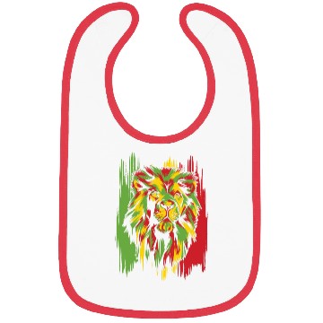 Discover Jamaican Lion Rasta African Reggae Bibs