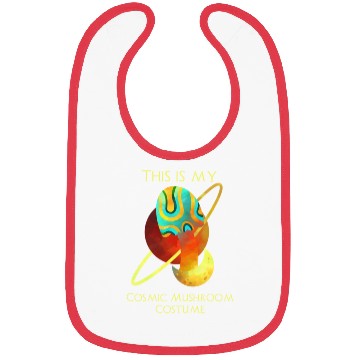 Discover Halloween Costume Psychedelic Mushroom Bibs