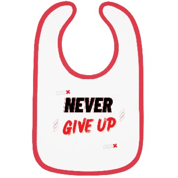 Discover never give up Bibs
