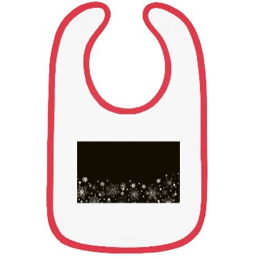 Discover Elegant Black Silver Snowflakes Bibs