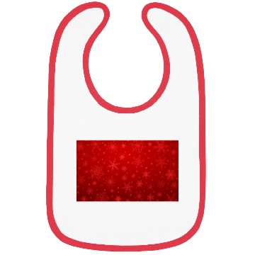 Discover Red Snowflakes Christmas Pattern Bibs
