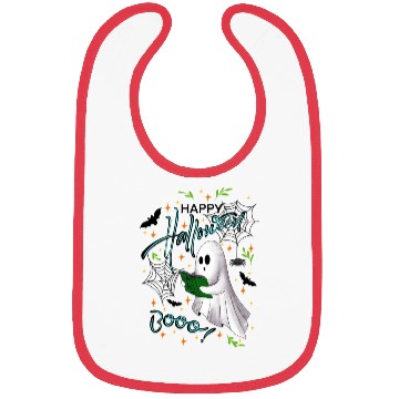 Discover Happy Halloween Ghost Bibs