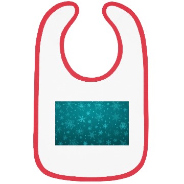 Discover Teal Snowflakes Christmas Pattern Bibs