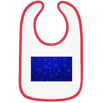 Discover Blue Snowflakes Christmas Pattern Bibs