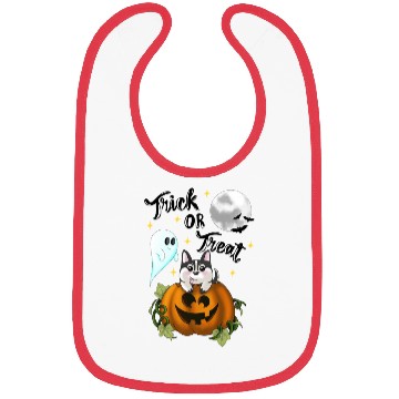 Discover Pumpkin Dog - trick or treat Bibs