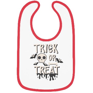 Discover Bone skull trick or treat Bibs