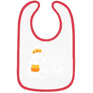 Discover Candy Corn Queen Funny Halloween Costume Gift Bibs