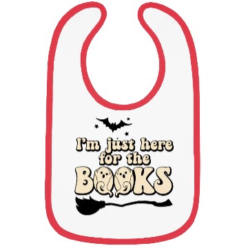 Discover Funny Librarian Book Lover Halloween Ghost Bibs