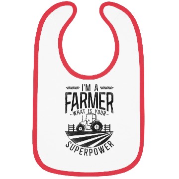 Discover Farming Farmer Tractor Vintage I'm Bibs