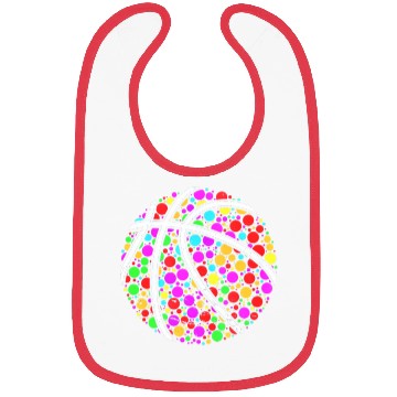 Discover International Dot Day Colored Basketball Polka Dot Bibs