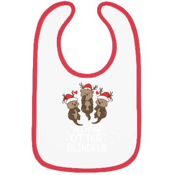 Discover Otter Reindeer Deer Christmas Xmas Gift Present Bibs