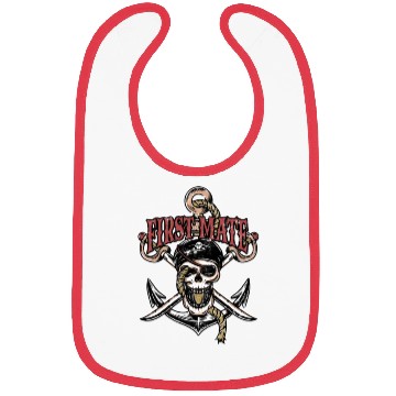 Discover First Mate - skeleton Bibs