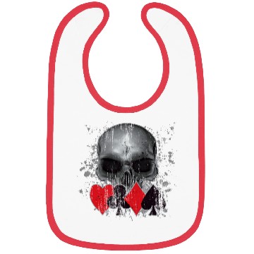 Discover Heavy Metal Punk Poker Skull Bibs