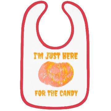 Discover I'M JUST HERE FOR THE CANDY OLD PUMPKIN DRAWING Bibs