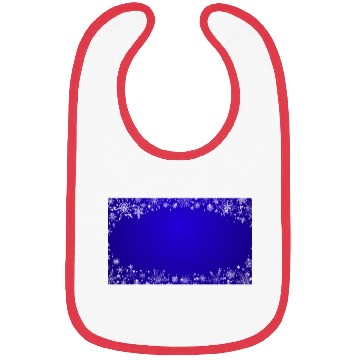 Discover Modern Navy Blue Snowflakes Pattern Bibs