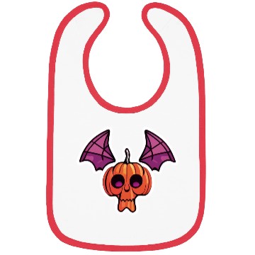 Discover Bat Pumpkin Halloween Bibs