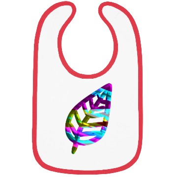 Discover leaf icon nature colorful Bibs