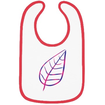 Discover Leaf icon nature pink Bibs