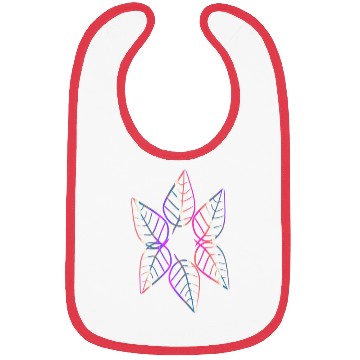 Discover leaf icon nature purple pattern leaves circle Bibs