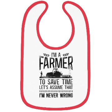 Discover Farming Farmer Tractor Vintage I'm Bibs