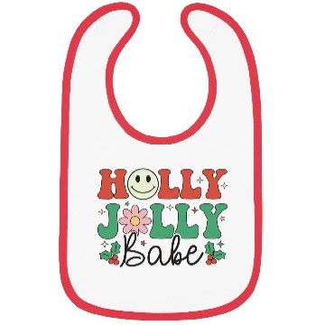 Discover Holly Jolly Babe Bibs