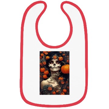 Discover Skull Pumpkin Halloween Bibs