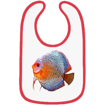 Discover DISCUS FISH - Snakeskin, orange/blue Bibs