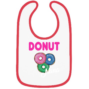 Discover Womens Nana Donut Bibs Grandmother Donut Lover