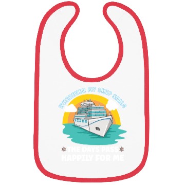 Discover Boating Boat Captain Cruise Ship Cruising Yacht Bibs