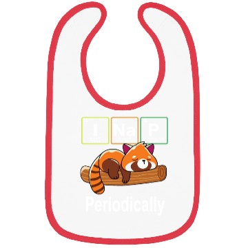 Discover I Nap Red Panda Bibs