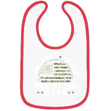 Discover Husband Daddy Protector Hero US Army Veteran Bibs