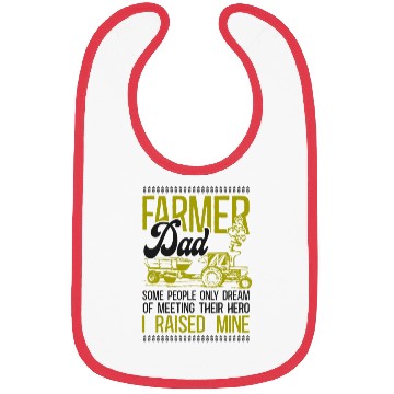 Discover Farming Farmer Dad Father Tractor Bibs