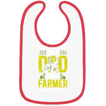 Discover Farming Farmer Dad Father Tractor Bibs