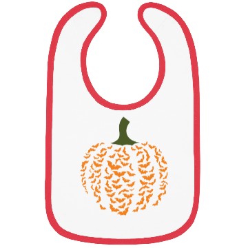 Discover Halloween pumpkin bat Bibs