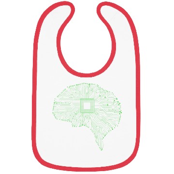 Discover Computer Circuit Board Brain Bibs