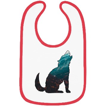 Discover The Wilderness calls Wolf Forest Mountains Nature Bibs