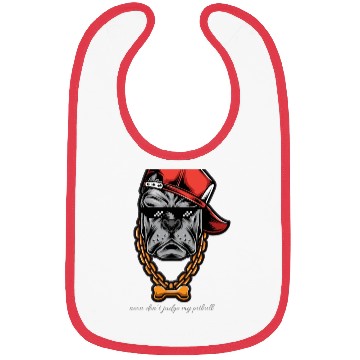 Discover neon don’t judge my pitbull Bibs